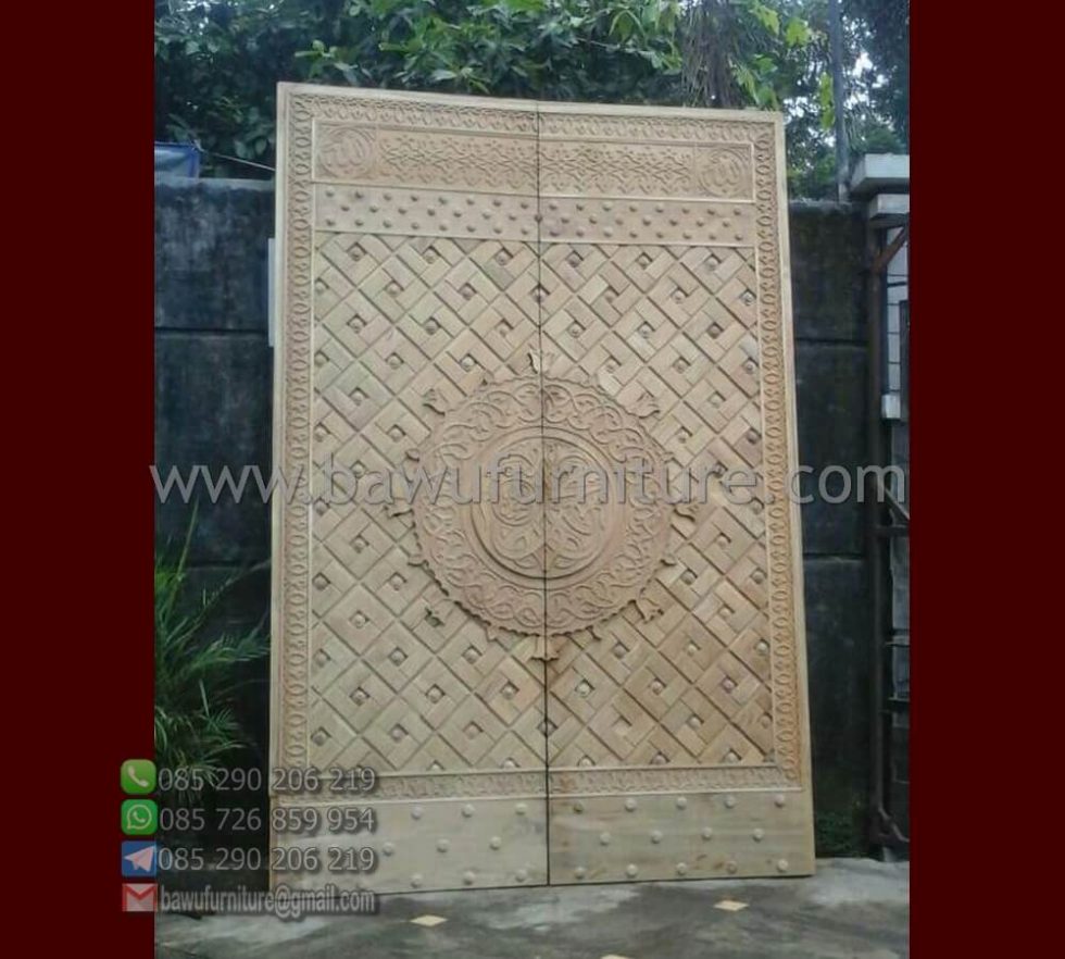 Pintu Masjid Nabawi Dari Kayu Jati Jepara Replika Murah Podium Mimbar