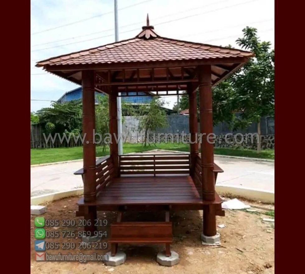 Gazebo Minimalis Terbaru Dari Kayu Jati Podium Mimbar Pidato