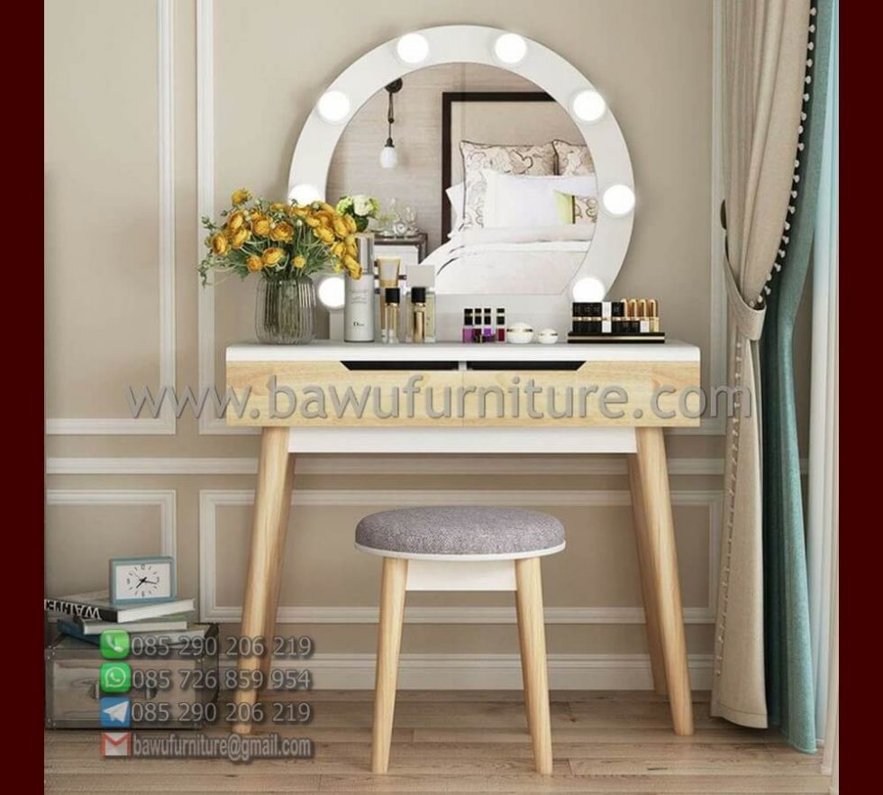 Meja Rias Modern Model Minimalis Harga Jual Murah | Bawu Furniture