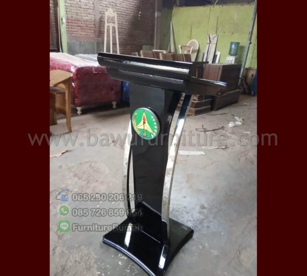 Podium Minimalis Stainless Jati