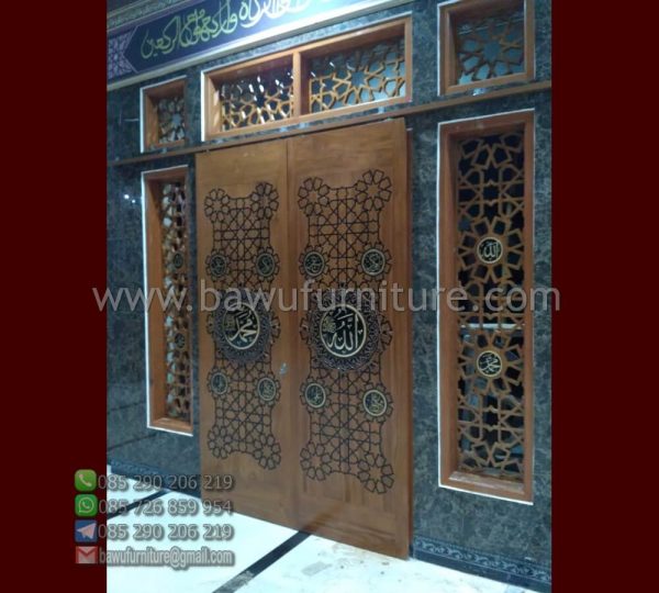 Pintu Masjid Minimalis Jati