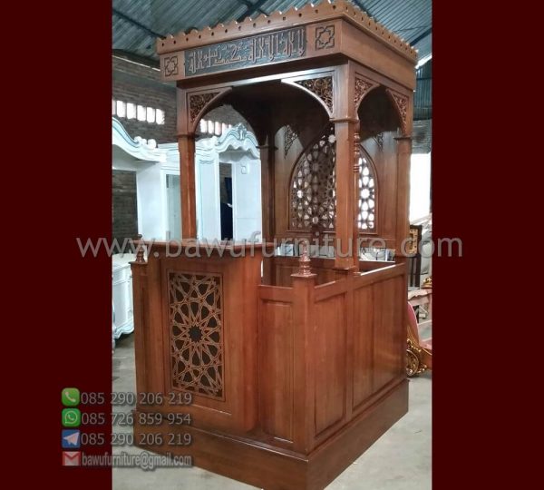 Jual Mimbar Khutbah Kayu Jati