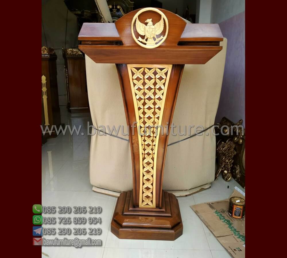 Podium Minimalis | Jual Podium Minimalis | Jual Mimbar Masjid Jati