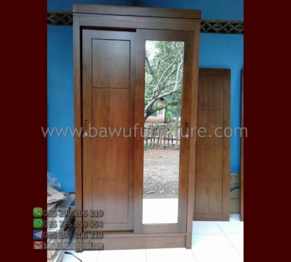 Lemari Pakaian Sliding Pintu Cermin