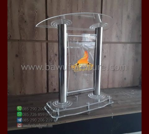 Jual Podium Akrilik Banyuwangi Model Minimalis Modern Podium Mimbar