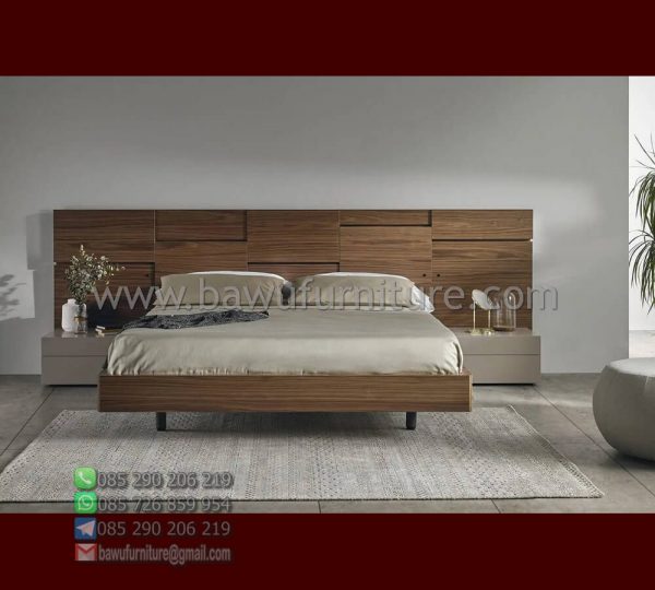 Tempat Tidur Kayu Minimalis Modern