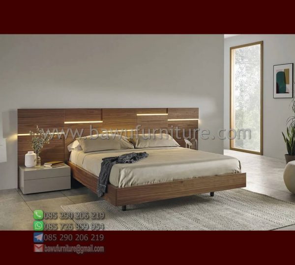 Tempat Tidur Kayu Minimalis Modern