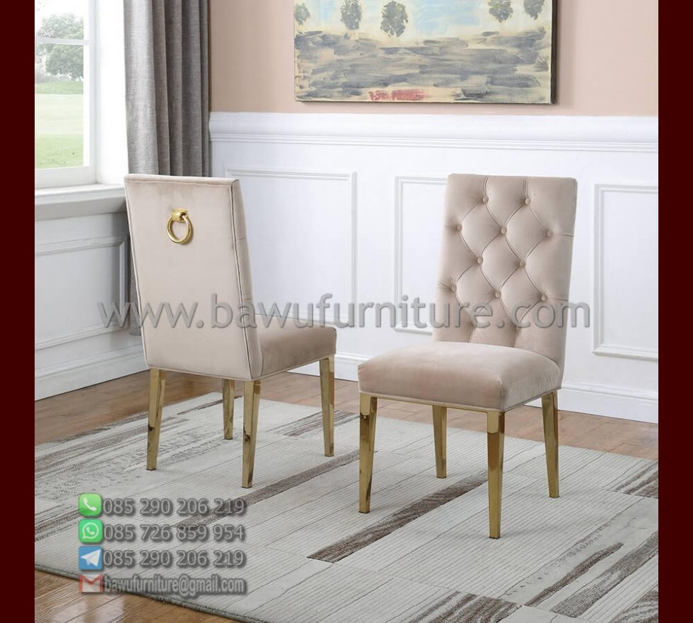 Kursi Makan Stainless Murah Model Minimalis Modern Bawu Furniture