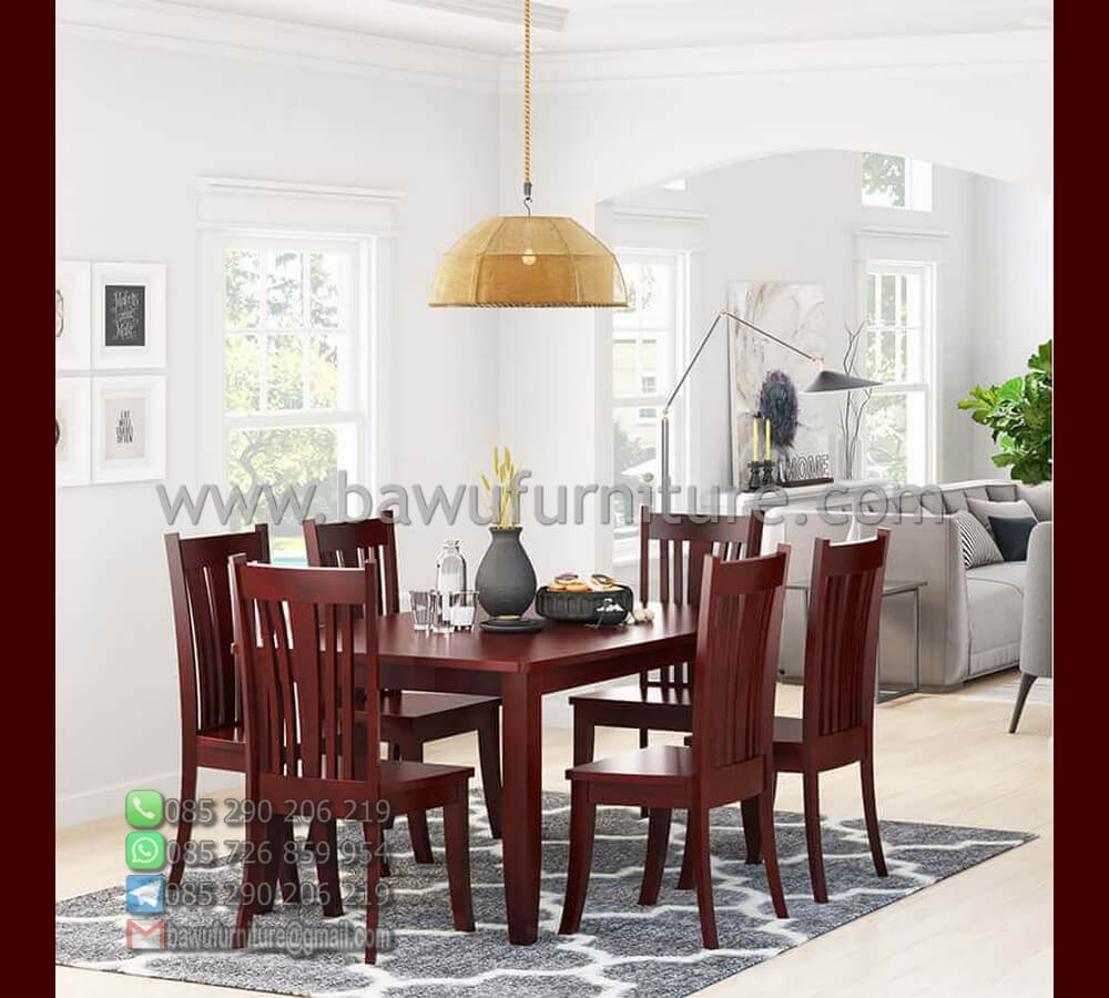 Jual Meja Makan Kayu Minimalis Kursi Harga Murah Bawu Furniture