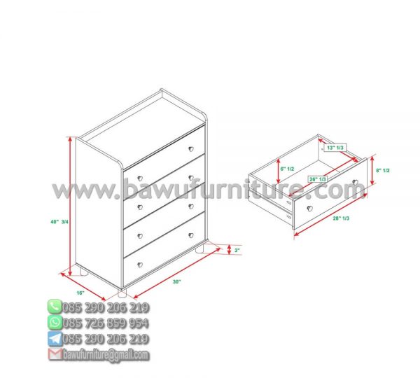 Drawer Jati Jepara