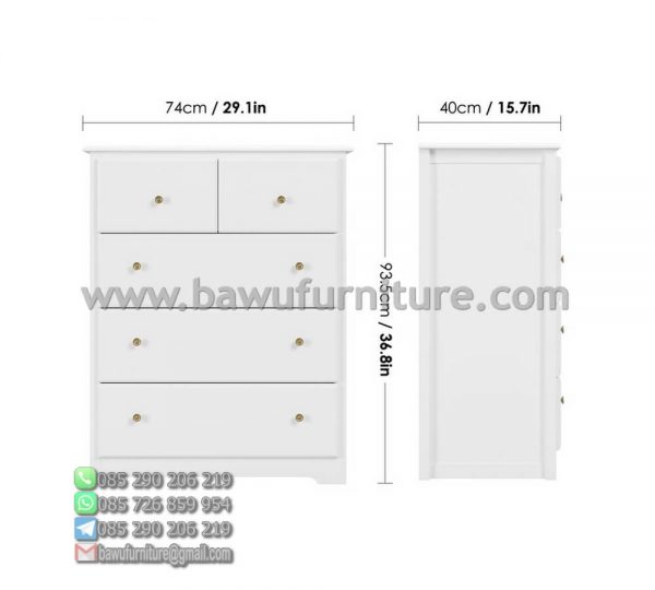 Drawer Warna Putih