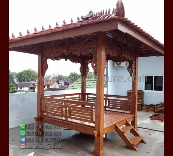 Gazebo Kayu Jati Jepara