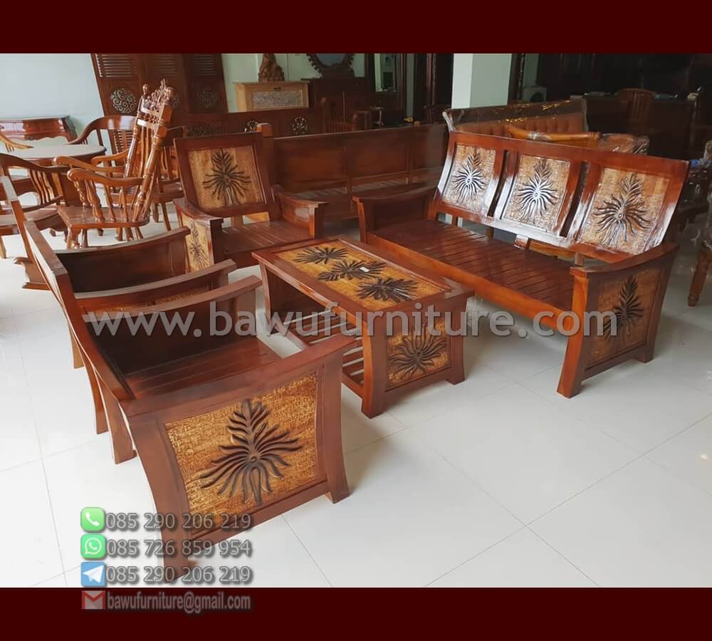 Set Kursi Tamu Jepara Dari Kayu Jati | Bawu Furniture