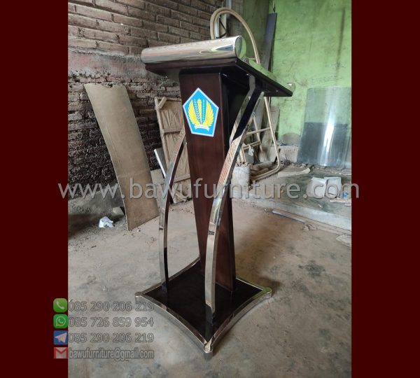 Diskon Podium Jati Stainless