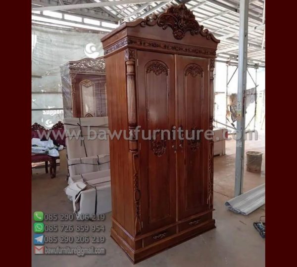 Lemari 2 Pintu Ukir